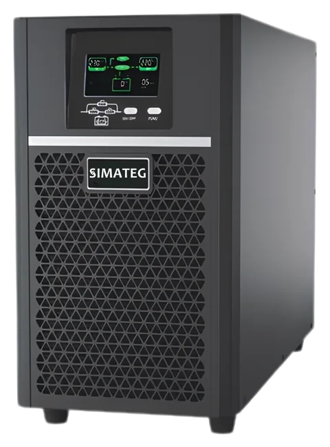 UPS SL Series ukuran menengah di atas roda, dengan layar panel depan